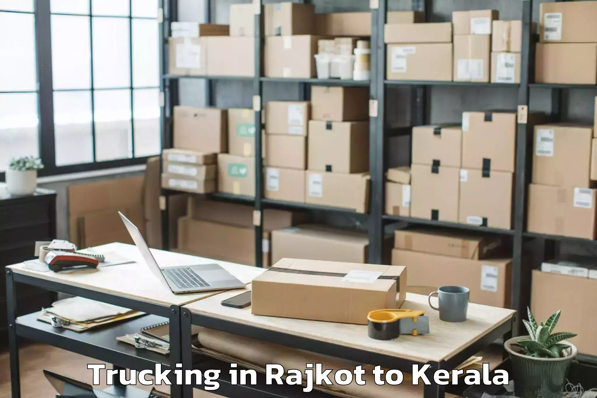 Reliable Rajkot to Thamarassery Trucking